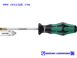 merk: Wera.
Mat vernikkelde kling van chroom-molybdeen-vanadiumstaal met zwarte punt, LaserTip en ergonomisch gevormd, drie-componenten hecht voor optimale grip. Volgens DIN 5264-A en ISO 2380.